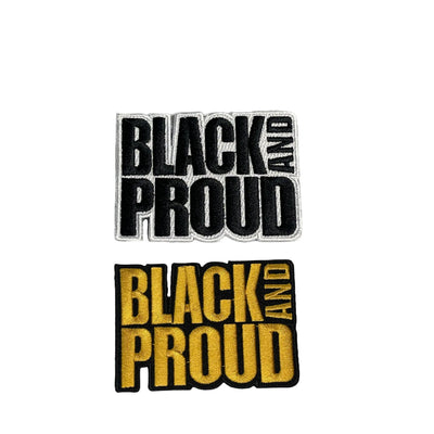 Black and Proud Patch, 3.5” Embroidered Iron on Patch - Reanna’s Closet 2