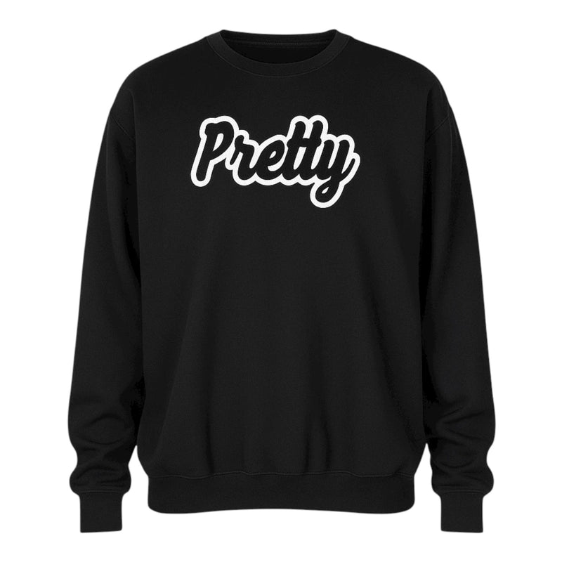 Black sweatshirt with &