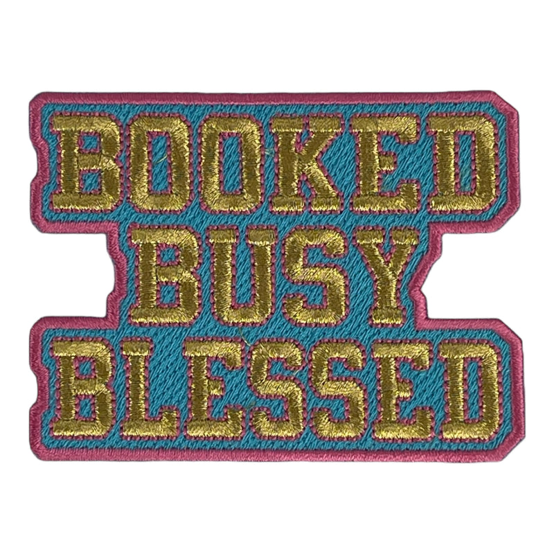 Booked Busy Blessed Patch/ Multi