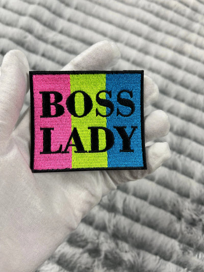 Boss Lady Patch, 3” Embroidered Iron on Patch Reanna’s Closet 2®