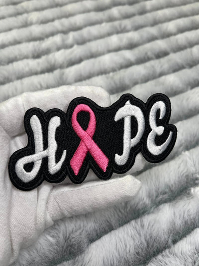 Breast Cancer Awareness Hope Patch, 4” Embroidered Iron on Patch - Reanna’s Closet 2