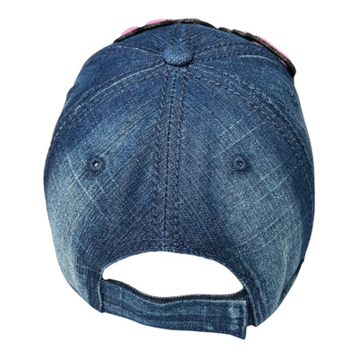 Pretty Trucker Hat (Pink/Dark Denim)