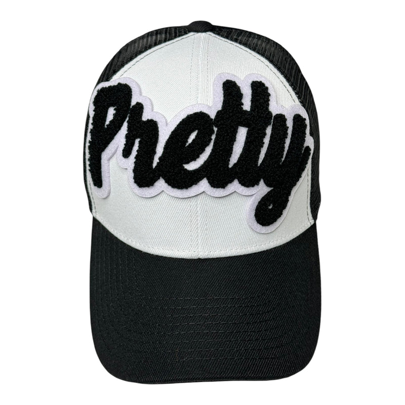 Pretty Trucker Hat (Black/White)