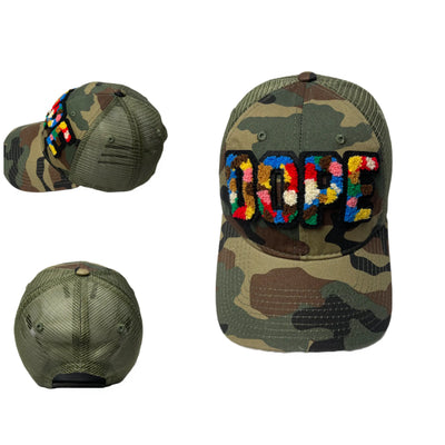 Camo Dope Hat, Camouflage Print Trucker Hat - Reanna’s Closet 2