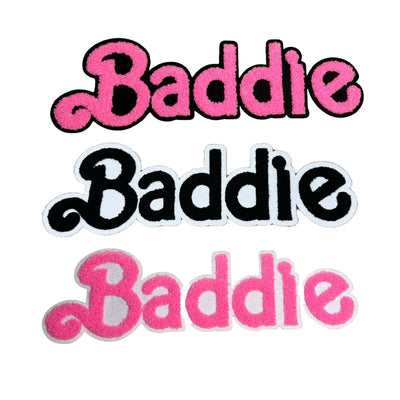 Chenille Baddie Patch, 11.5” Sew on Patch Reanna’s Closet 2®