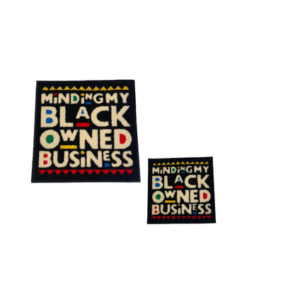 Chenille Minding My Black Owned Business Patch, Sew on Patch - Reanna’s Closet 2