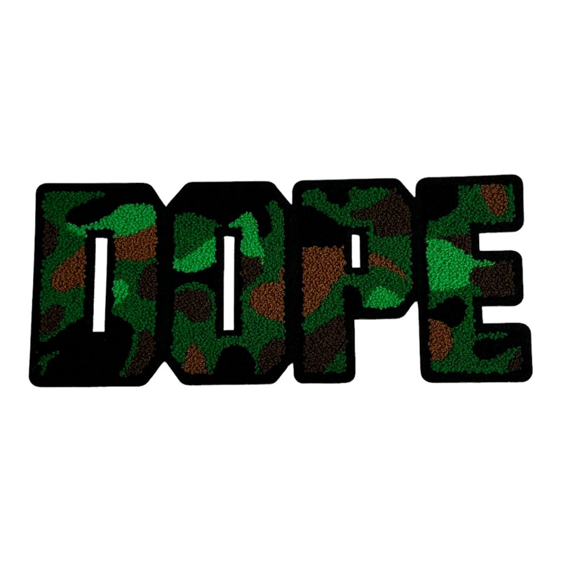 Chenille Camo Dope Patch (10.5 inch)