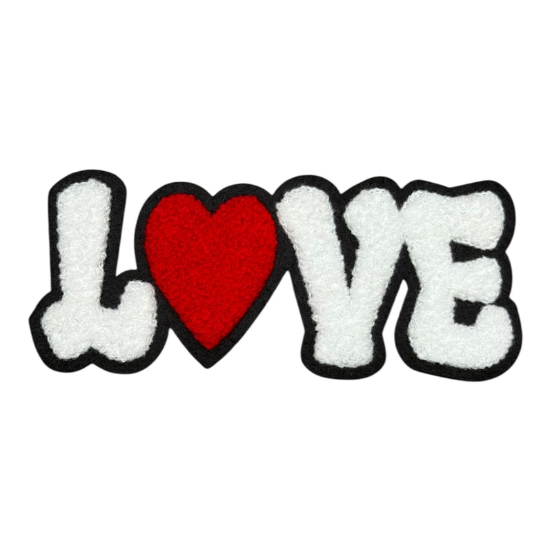 Love patch on white background 