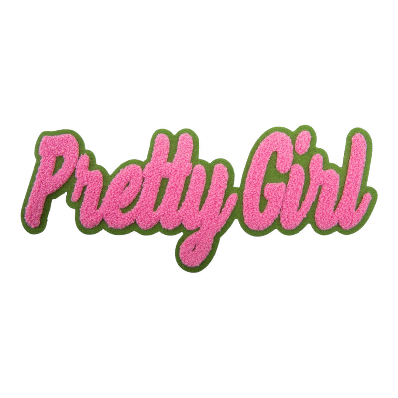 Chenille Pretty Girl Patch ( 11 inch)