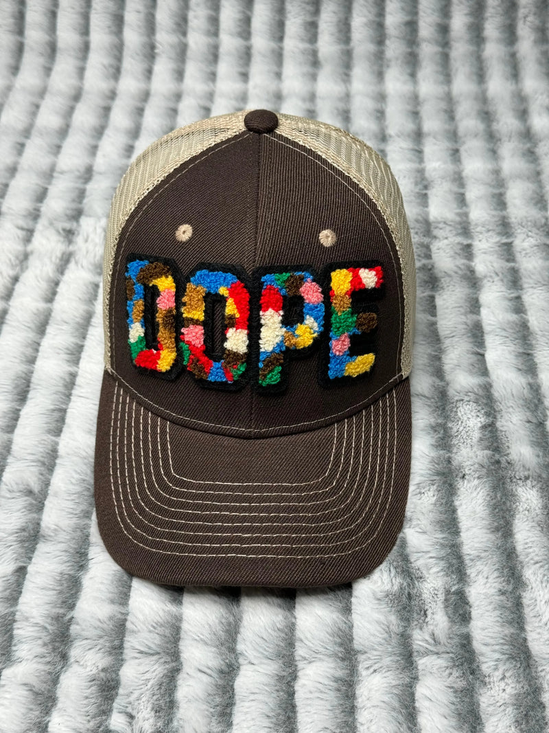 Customized Camo Dope Patched Trucker Hat with Mesh Back - Reanna’s Closet 2