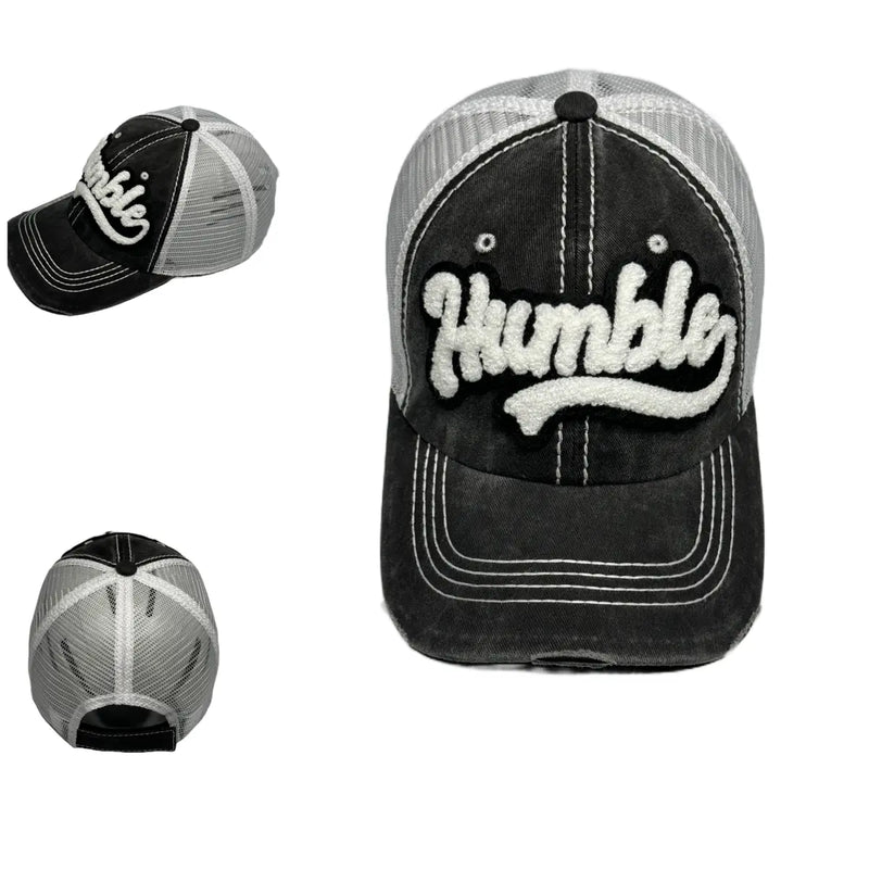 Customized Humble Trucker Hat, Distressed Hat with Mesh Back Reanna’s Closet 2
