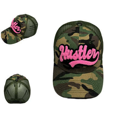 Hustler Trucker Hat (Camouflage/Pink) Reanna’s Closet 2