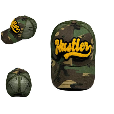 Hustler Trucker Hat (Camouflage/Gold) Reanna’s Closet 2