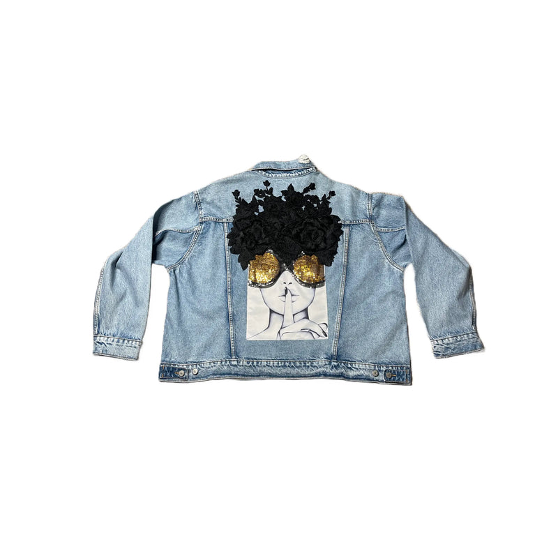 Customized Move in Silence Jean Jacket (Please Read Before Ordering) - Reanna’s Closet 2