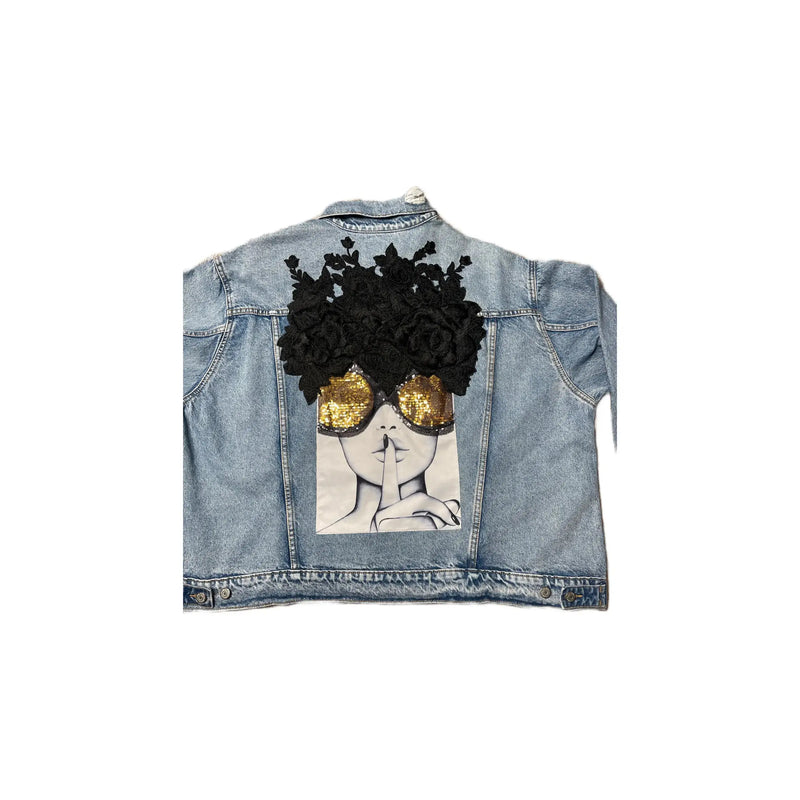 Customized Move in Silence Jean Jacket (Please Read Before Ordering) Reanna’s Closet 2