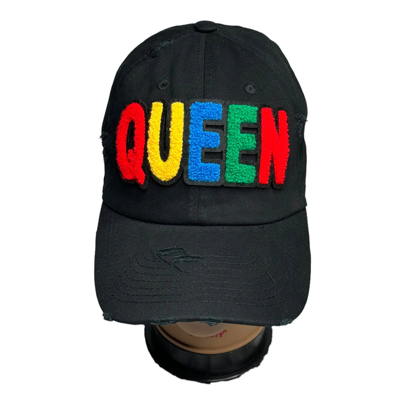 Customized Queen  Dad Hat, Distressed Dad Hat Reanna’s Closet 2