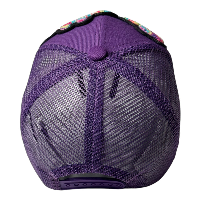 Pretty Trucker Hat with Mesh Back (Purple/Multi)