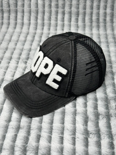 Dope Hat, Distressed Trucker Hat with Mesh Back - Reanna’s Closet 2