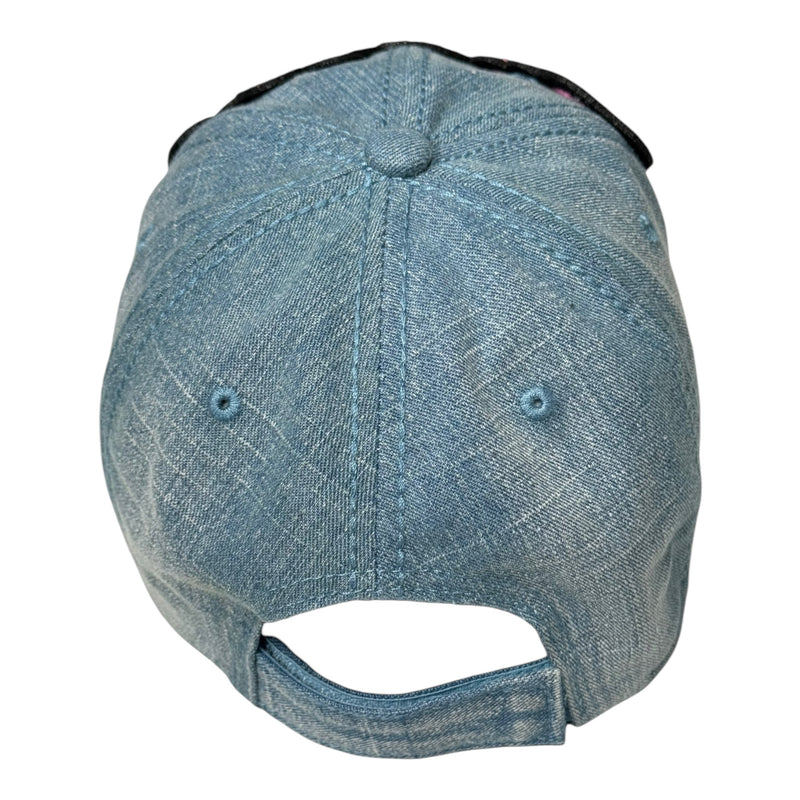 Pretty Trucker Hat (Pink/Light Denim)