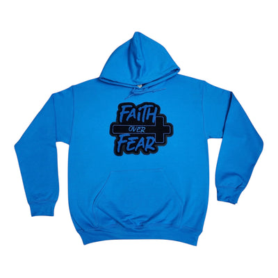 Faith Over Fear Hoodie Sapphire