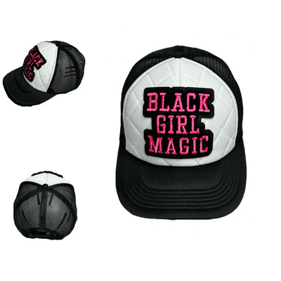 Black Girl Magic Hat, Quilted/Foam Trucker Hat - Reanna’s Closet 2
