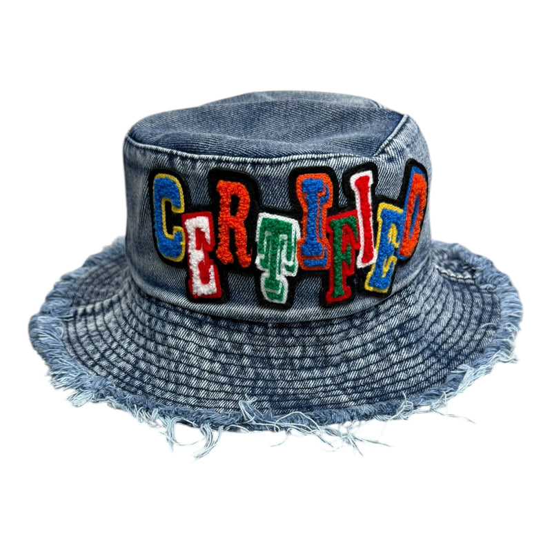 Frayed Denim Certified Bucket Hat Multi