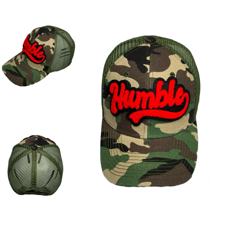 Humble Hat, Camouflage Print Trucker Hat with Mesh Back - Reanna’s Closet 2