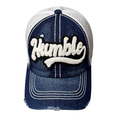 Humble Denim Hat White