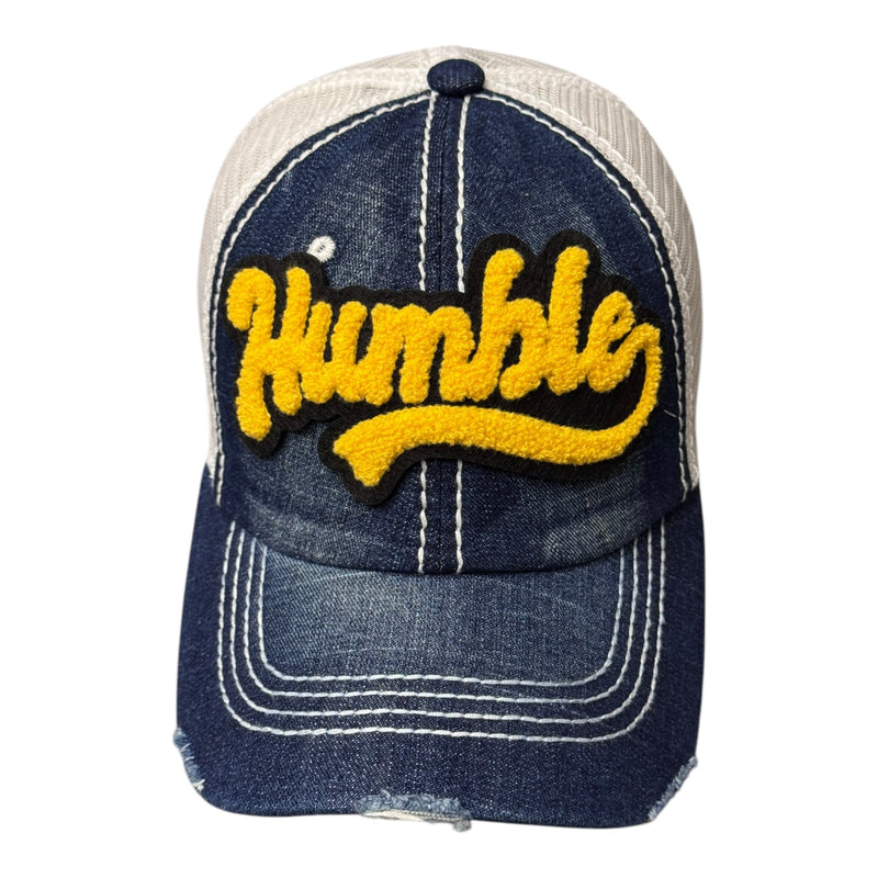 Humble Denim Trucker Hat Gold