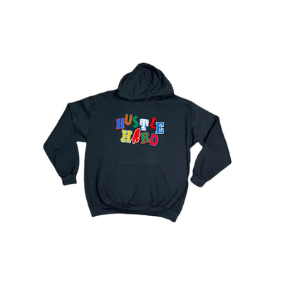 Hustle Hard Hoodie Black