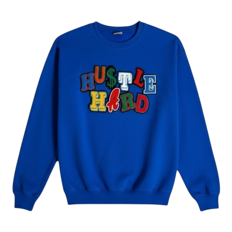 Blue sweatshirt with &