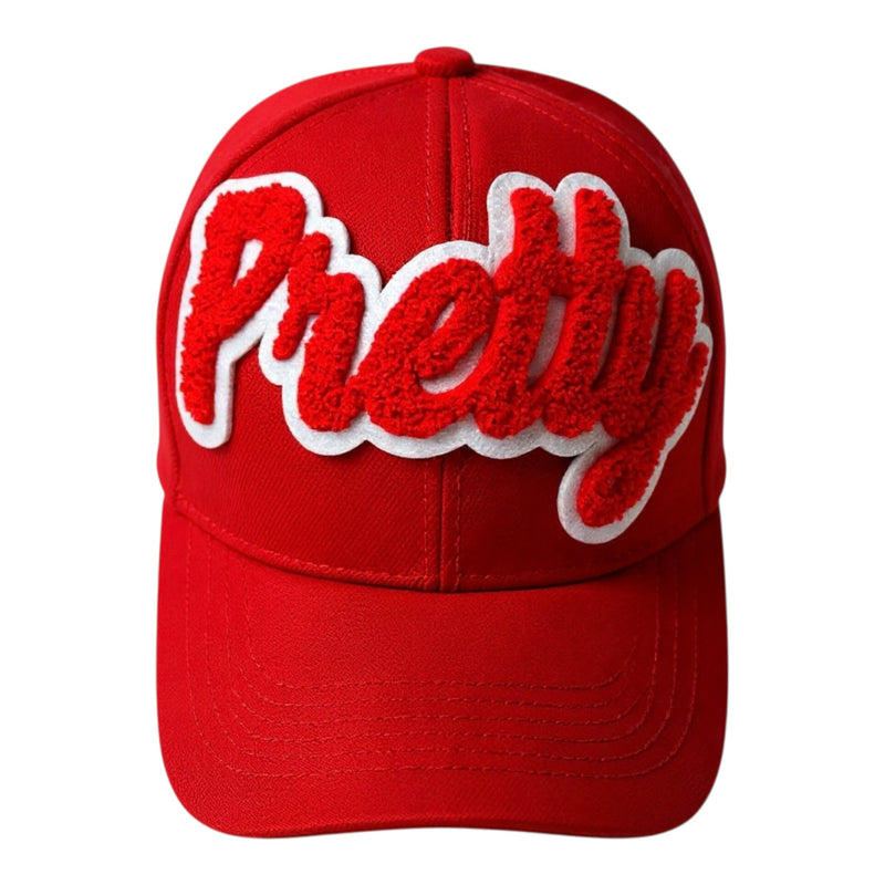 Red White Pretty Baseball Cap