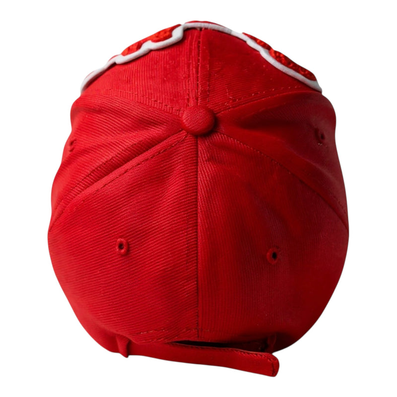 Pretty Baseball Cap Red White - Stylish Adjustable Hat