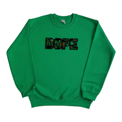 Dope Sweatshirt Camo Green Trendy Comfortable Wear