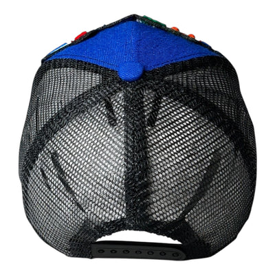 Hustle Hard Trucker (Royal Blue/Black) Mesh Back Hat