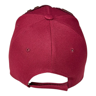 Pretty Baseball Cap Burgundy Brown for Stylish Look