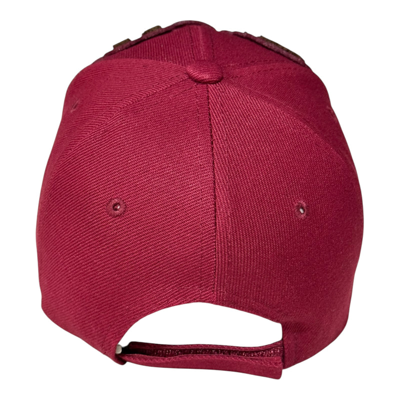 Pretty Baseball Cap Burgundy Brown for Stylish Look