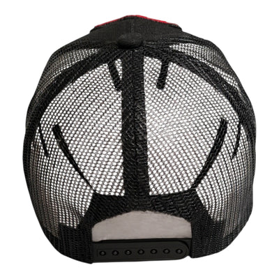 Gemini Zodiac Sign Trucker Hat Red Black Stylish Adjustable Fit