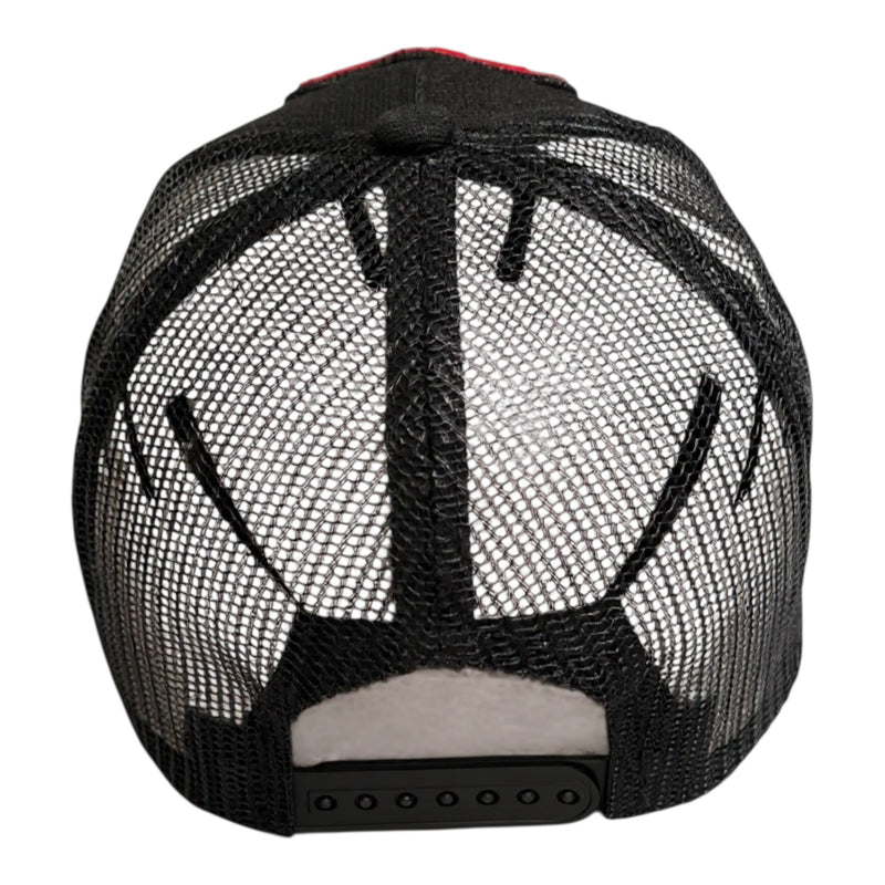Gemini Zodiac Sign Trucker Hat Red Black Stylish Adjustable Fit