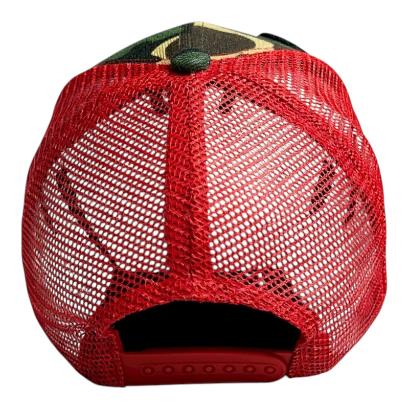 Pressure Trucker Hat Camouflage Red Multi Stylish Adjustable Fit