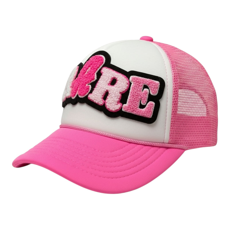 Rare Foam Trucker Hat Hot Pink Adjustable Stylish Cap