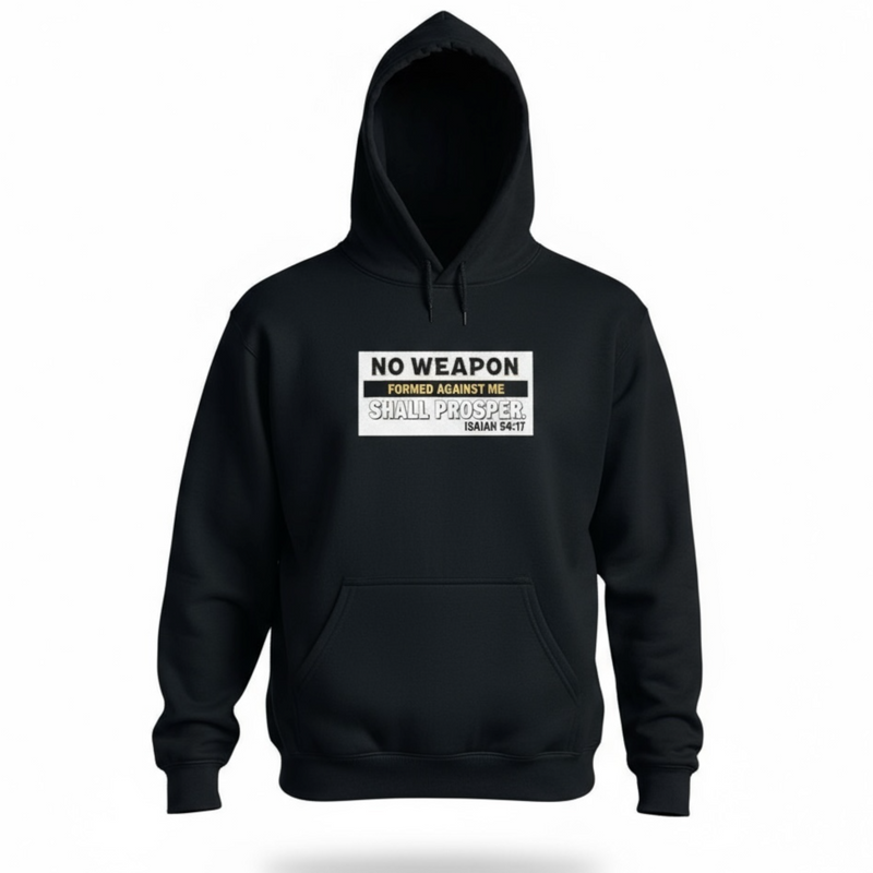 No Weapon Formed Against Me Shall Prosper Hoodie Unisex