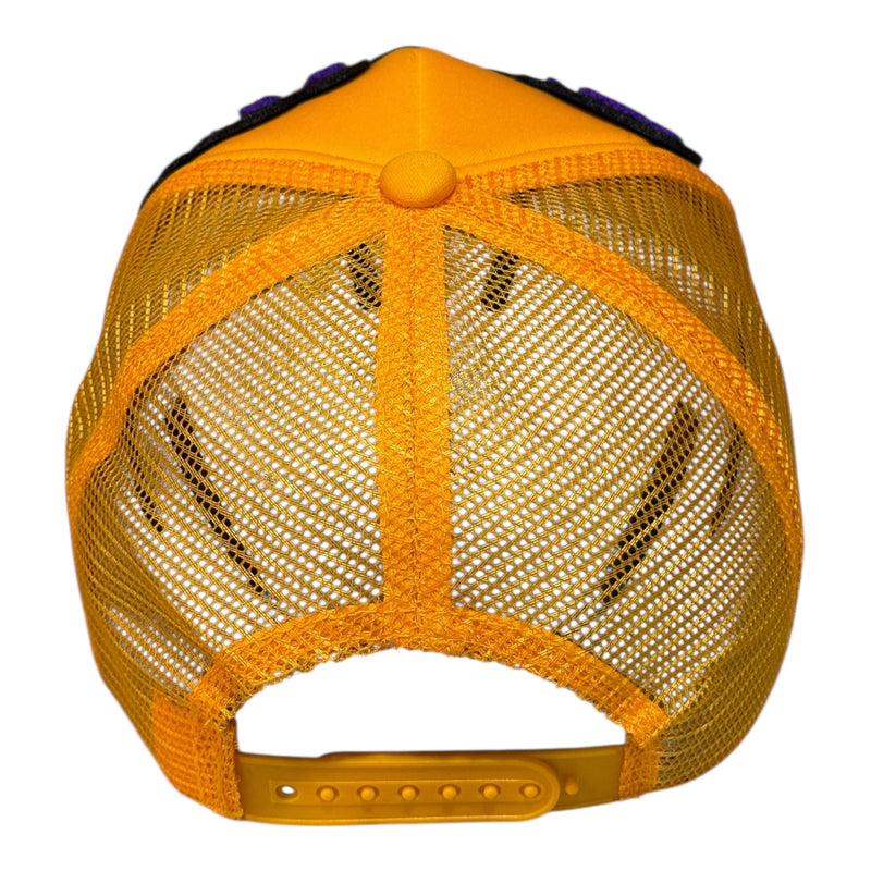 Pretty Foam Trucker Hat Gold Purple