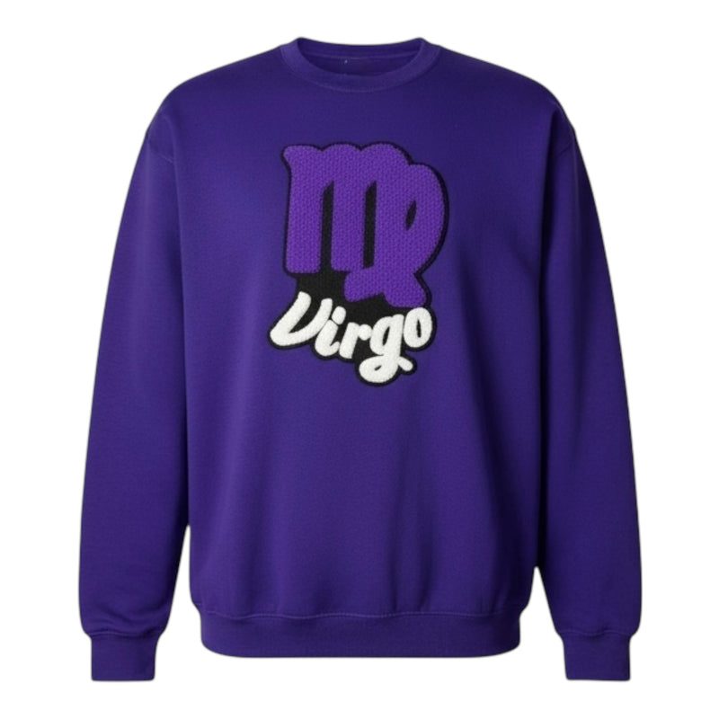 Purple sweatshirt with &