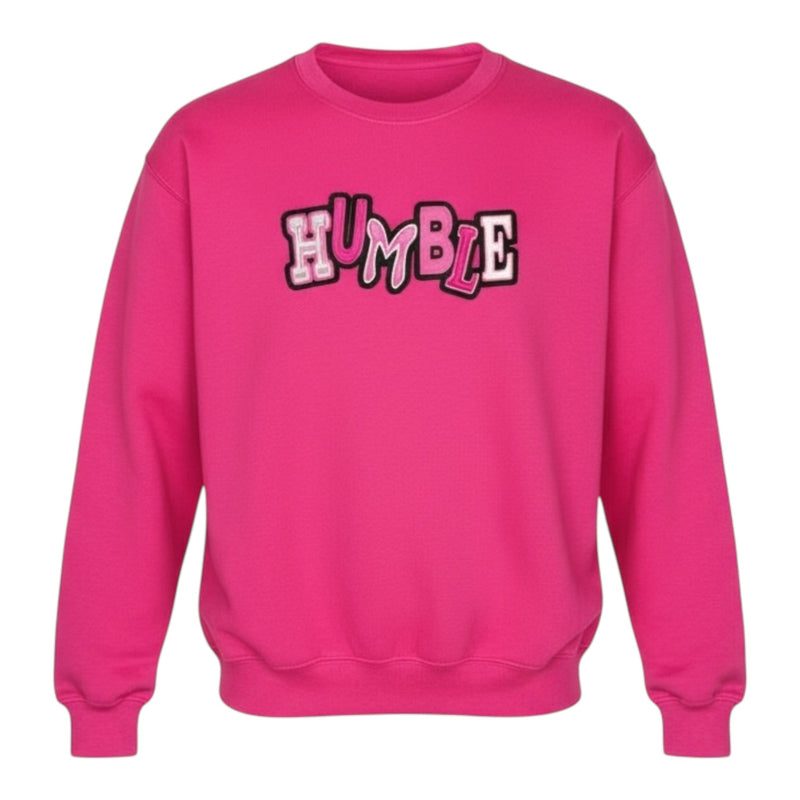 Pink sweatshirt with &