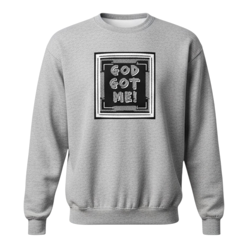 Gray sweatshirt with &