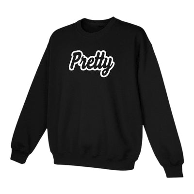 Pretty Sweatshirt (Black/White) Unisex