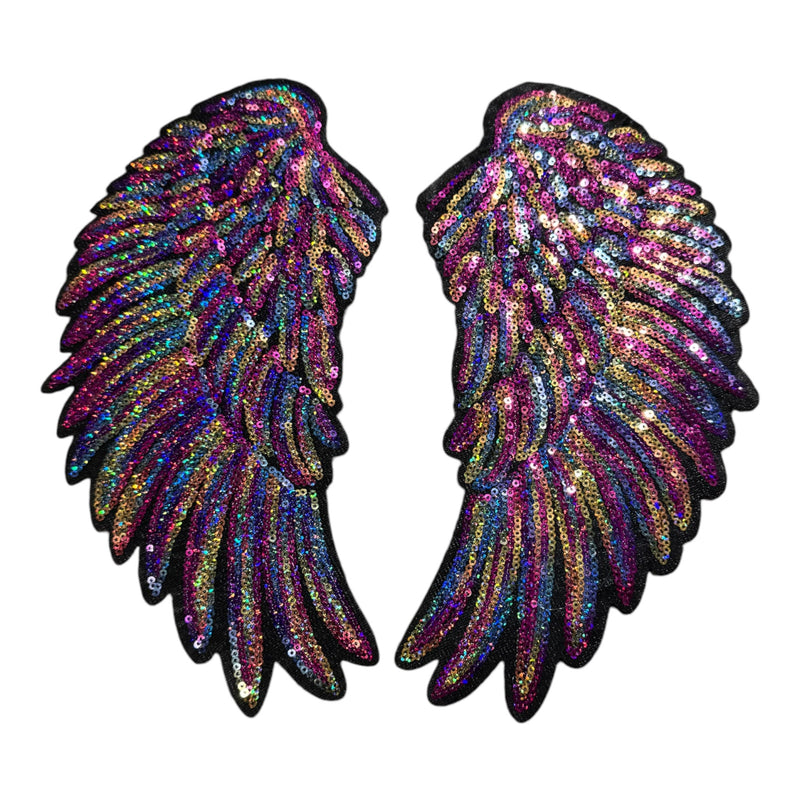 Sequin Angel Wings Patch (10.5 inch)