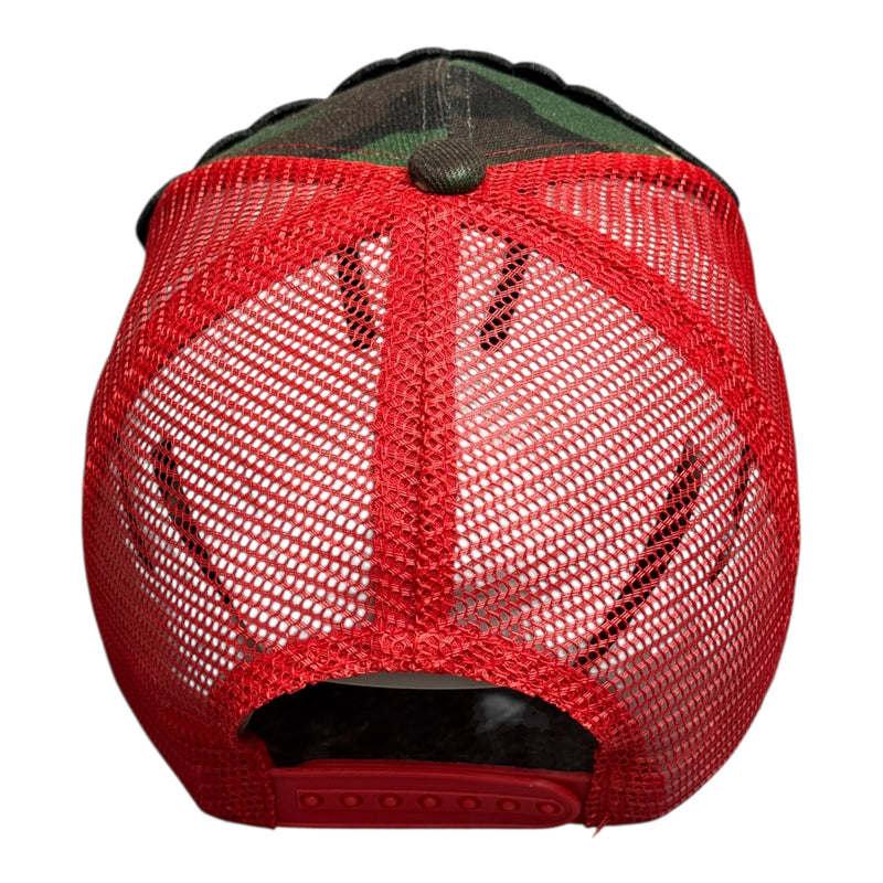 Enough Trucker Hat Camouflage Red Stylish Snapback Cap