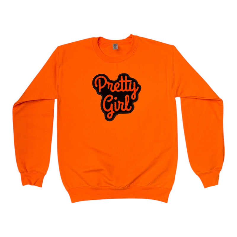 Safety Orange Pretty Girl Sweatshirt 